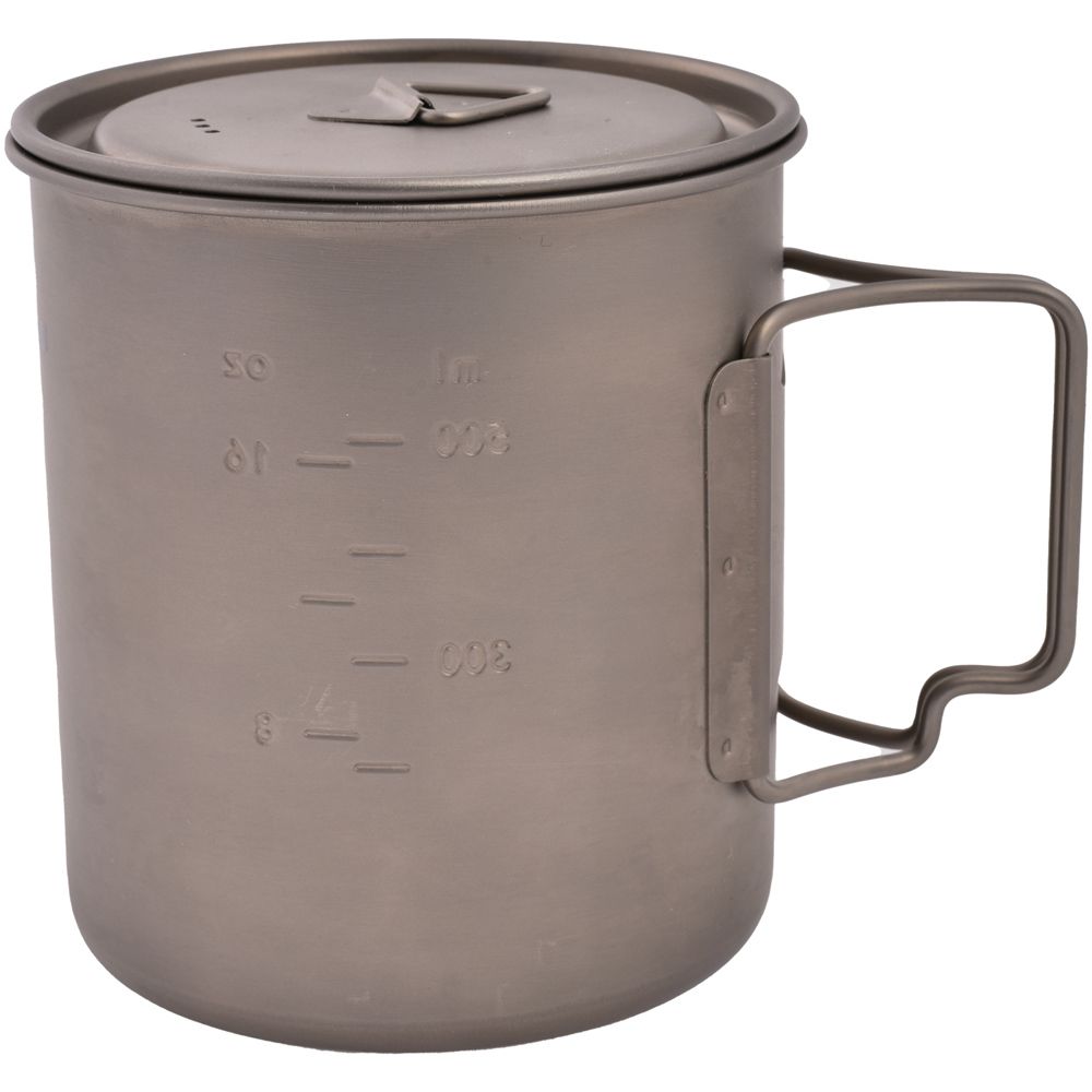 Olicamp Titanium Mug with Lid.  750ml