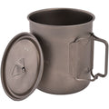 Olicamp Titanium Mug with Lid.  750ml