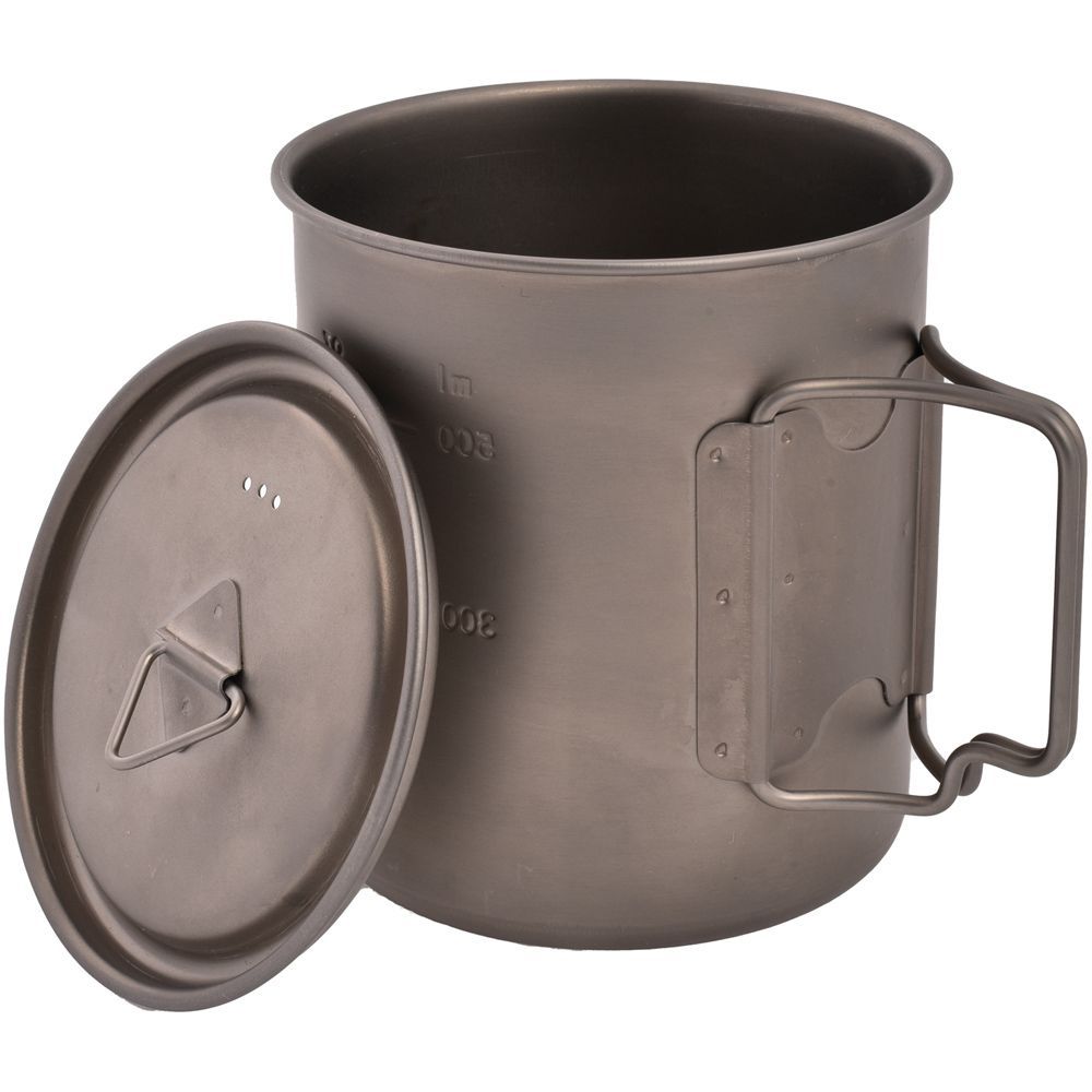 Olicamp Titanium Mug with Lid.  750ml