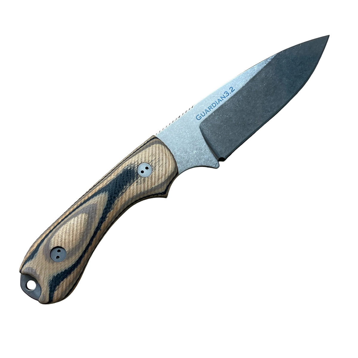 A Bradford Guardian 3.2 with a stonewash finish and G-Wood scale.